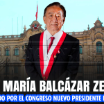 José María Balcázar Zelada asume la presidencia del Perú tras destitución de José Jerí